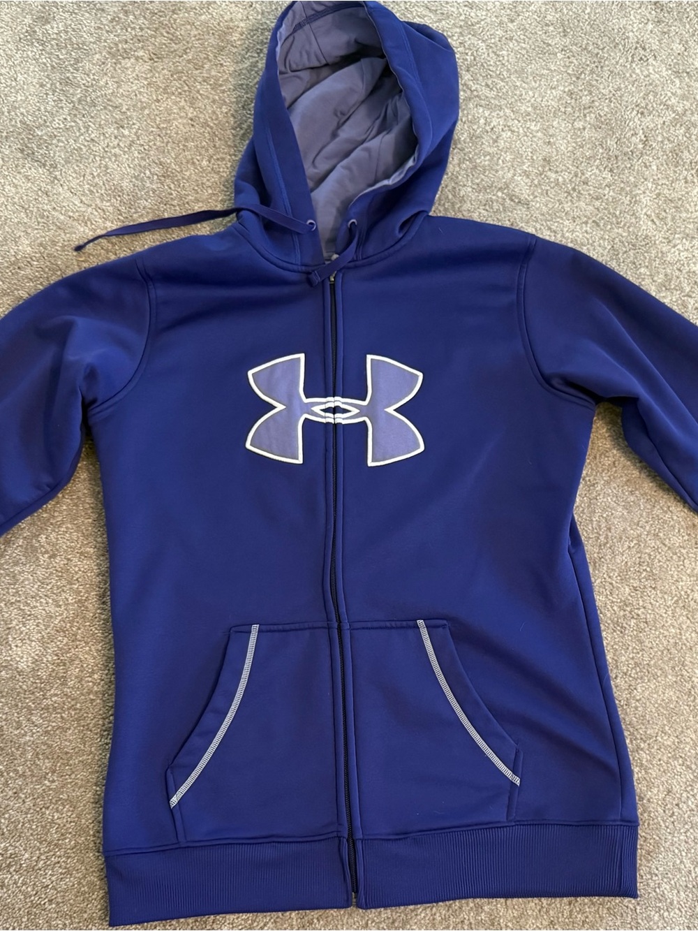 Under Armour Royal Blue Full-Zip Women’s Hoodie with Logo